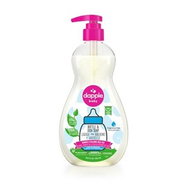 Dapple Dapple Baby - Bottle & Dish Soap, Plant Based Bottle Cleaner, Baby Safe Liquid Dish Soap, Fragrance Free Scented - While, 500 ml (Pack of 1)