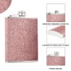 Tongdejing 8 Oz Hip Flask,Stainless Steel Hip Flasks with Glitter