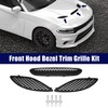 Unifizz 3pcs Front Hood Bezel Vent Trim Hood Grille Kit