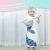 WERNNSAI Mermaid Apron Set - Apron for Kids, Girls, Bib