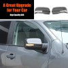 Carbon Side Rearview Mirror Cover Cap For Nissan TITAN 2016-2023