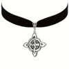 CLOORDE Witch Knot Choker Necklace for Women Black Gothic Witches