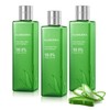 Aloderma Hidratante de piel de aloe vera 99.8 orgnico, embotellado dentro de las 12 horas de cosecha (8.8 onzas), 3 botellas, sin espesor ni...       