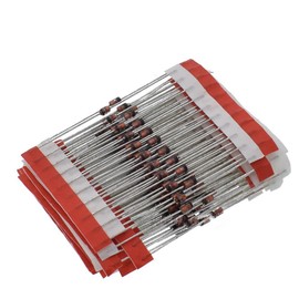 250Pcs 1W Diode Assorted Kit 1N47 3V-33V 25 Values Assorted Assortment Set, Electronic Component by DIY