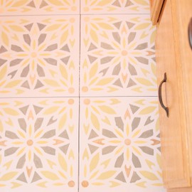 Spanish Albaicín Tile Stencil - Allover Continuous Pattern Best Vinyl Large Stencils for Painting on Wood, Canvas, Wall, etc.-Multipack (S, M, L)| Ultra Thick Exhibit Grade White Color Material