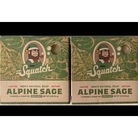 DR. Squatch Dr Squatch Men’s Natural Soap-ALPINE SAGE-5oz Bar-New! 2 Pack