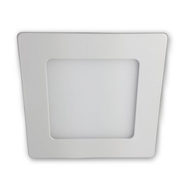 LICHT DISCOUNT 6 W LED Mini Panel Light Recessed Square White 230 V Panel Light Warm White