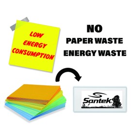 Santek EZ Door Sign (2nd Gen) 2.9 Inch E-Paper Digital Signage, Rechargeable, Cordless, Low Power Tricolor Eink Display with 5 Customizable Messages, Office Door Sign, Available and Away, Out to