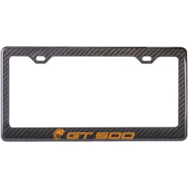2020 Shelby GT500 Mustang Twister Orange 100% Carbon Fiber License Plate Frame