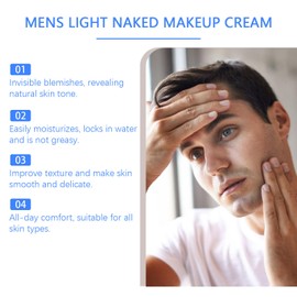 2 Stück Gesichtscreme für Männer, Feuchtigkeitsspendender Concealer für Männer, Face Cream, Anti Aging Gesichtspflege, Natürliche Gesichtspflege, Feuchtigkeitscreme Gesicht als Tages- und Nachtcreme