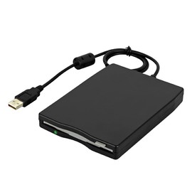 Fahgaer USB 2.0 Floppy Disk Drive Portable 3.5-Inch External Floppy Disk Reader and Ultra-Thin Desig for PC Laptop