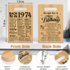 50th Birthday Gifts for Women Men,Back In 1974&Recipe for A