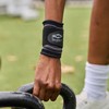 Shock Doctor Compression Knit Wrist Sleeve with Strap, Medium, Black/Grey