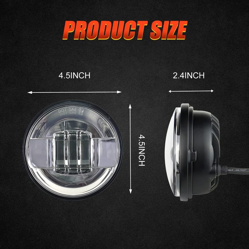 Akmties Road king Passing Light 4.5 led Fog Lamps for