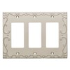 Franklin Brass Classic Lace (1-Pack) Decorative Light Switch Cover Brushed