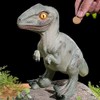 MASSJOY Resin Dinosaur Velociraptor Piggy Bank, Boy Birthday Present.