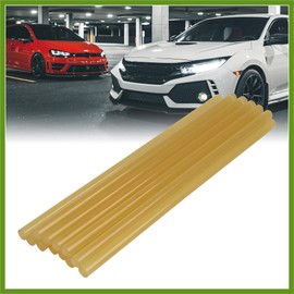 HOPESPANNER 12 Pcs 7mm x 200mm Hot Glue Sticks Auto Body Paintless Dent Removal Repair Yellow for Car Replace Parts Vehicle Components