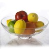 CYS EXCEL Glass Decorative Footed Bowl (H:4.5" D:12") | Fruit