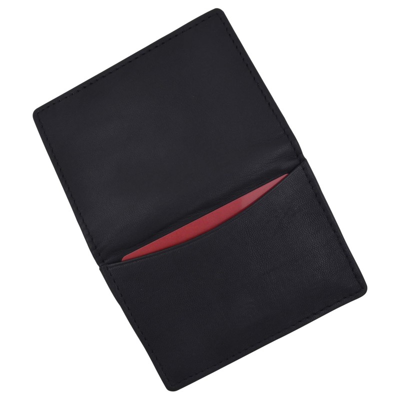 Swiss Marshall Men's RFID Blocking Premium Leather Expandable Small Credit