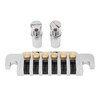 Guitar Bridge Tailpiece Reversible Wrap Around Saddle Bridge Stop Tailpiece