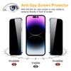 PEHAEL 2+2Pack for iPhone 14 Pro Max Privacy Screen Protector