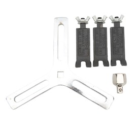 Fuel Tank Lid Wrench 3 Jaws Chrome Tangsten Steel Fuel Pump Cover Spanner Removal Tool