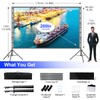 200 inch Projector Screen with Stand,HUANYINGBJB Outside Projection Screen, Portable