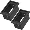 DaierTek 1-Slot Rocker Switch Panel Housing Holder Black Plastic Single