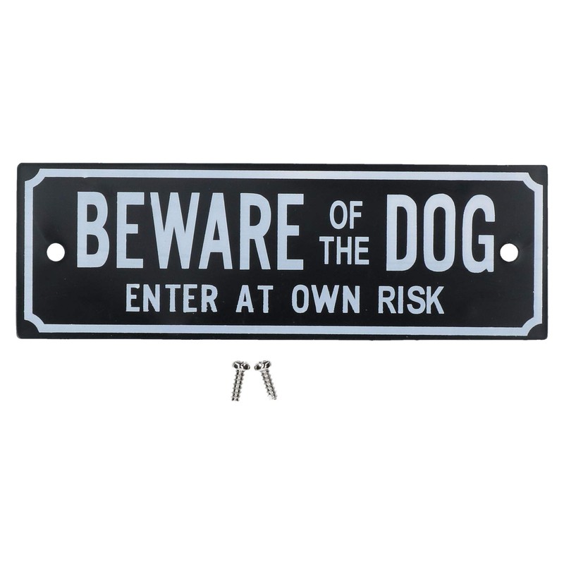 AB Tools Two Garden Gate Signs - 'Beware of Dog'
