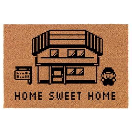 Welcome Doormat Coco Coir Door Mat Gift Home Sweet Home Video Game (24" x 16")