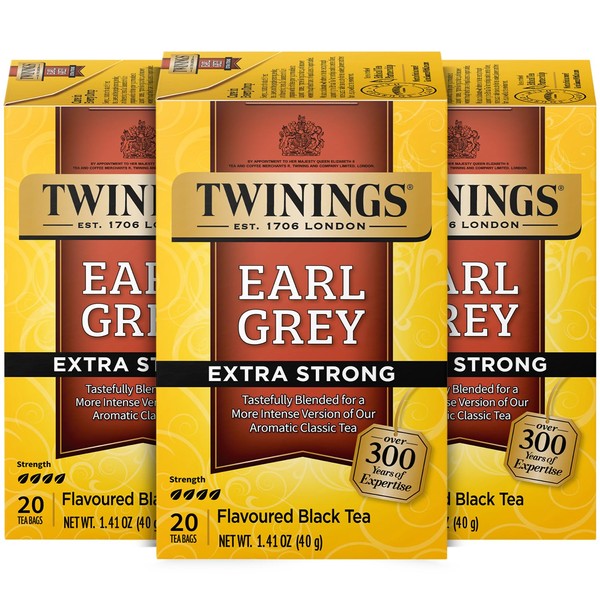 Twinings Earl Grey , Extra Bold ,Pack of 3