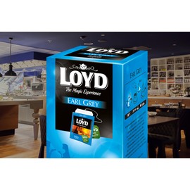 LOYD - HORECA Schwarztee Earl Grey - 20 Einzelverpackte Teebeutel, Premium Qualität, Hochwertiger Schwarzer Tee mit Bergamotte für Gastronomie, Hotel & Restaurant, Erfrischend & Aromatisch - 40g
