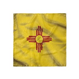 Lunarable American Head Scarf, Sun New Mexico Flag, Hair Wrap, 21" X 21"