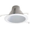 6" Deep Self Flange Air-Shut Baffle Trim for Line Voltage