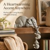 Elephant Figurine Set for Home Decor – Resin Mother &