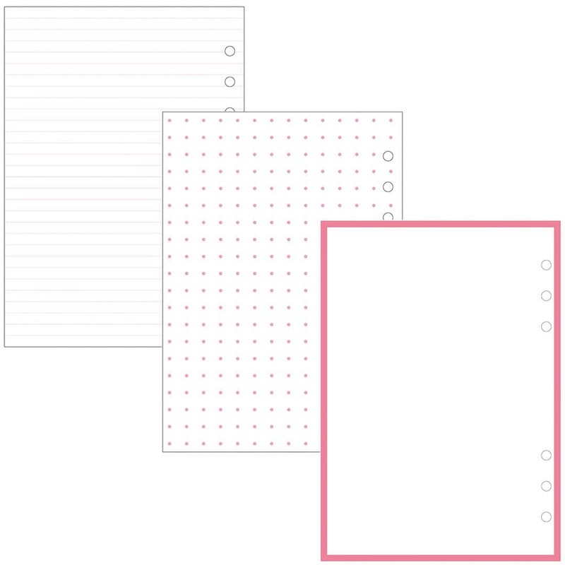 Mizutama A5 Marks Organizers Pattern ODR-DC18-A Binder Trial Refill