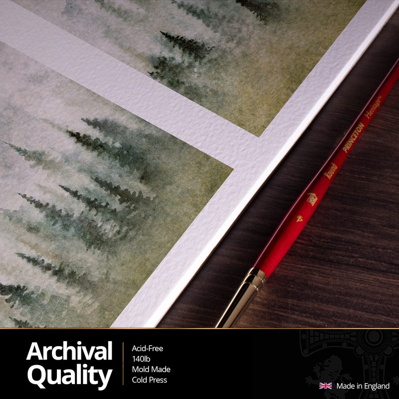 Bockingford Pad : GLUED : 7x10in : 140lb (300gsm) Not