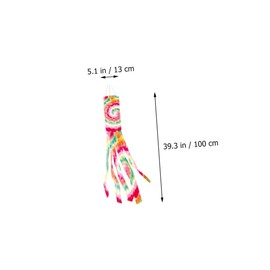 Mipcase 4Pcs Tie Dye Windsock Flags Durable Outdoor Hanging Decor for Garden Multi Purpose Wind Socks for Festivals and Parties Eye Catching Design