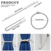 Hiastra Curtain Tiebacks Ropes, 2pcs Decorative Handmade Tie Backs Curtain