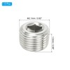 PATIKIL 1/2NPT Male Pipe Plug Internal Hex Thread Socket, 5