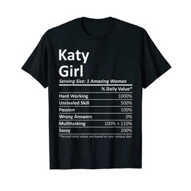 KATY GIRL TX TEXAS Lustiges Stadtheim Wurzeln USA Geschenk T-Shirt
