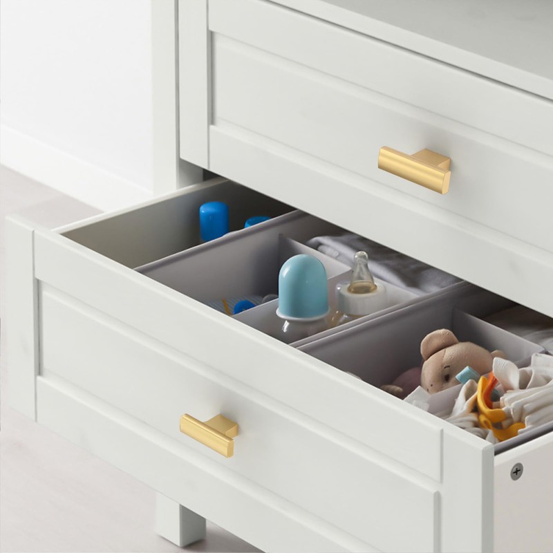 Amerdeco 10 Pack Champagne Bronze Cabinet Knobs 2 Inch (50MM)