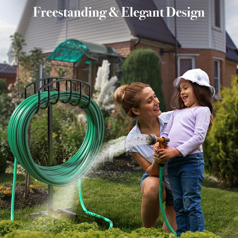 Winpull Garden Hose Holder Detachable Heavy Duty Metal Water Hose
