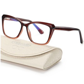EYEGUARD Blue Light Reading Glasses for Women TR90 Cat Eye Computer Eyeglasses Fashion Spring Hinge Readers