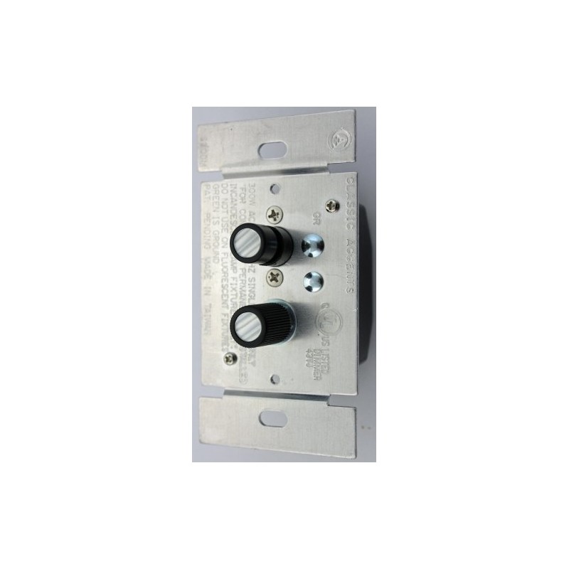 Classic Accents Single Pole Push Button Dimmer Light Switch