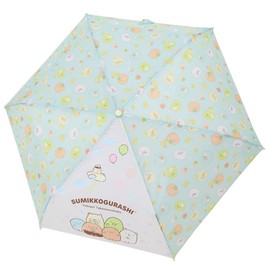 Jays Planning 90437 Sun-X Folding Umbrella, Sumikko Gurashi, Tobacco Green, Ribs, 20.9 inches (53 cm)