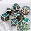 Haxtec Metal DND Dice Set D&D Polyhedral RPG Dice for