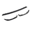 3PCS Front Bumper Lip Spoiler Kit Improve Driving Stability Black