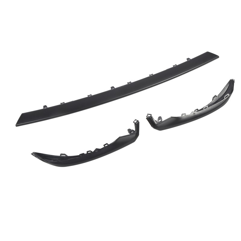 3PCS Front Bumper Lip Spoiler Kit Improve Driving Stability Black