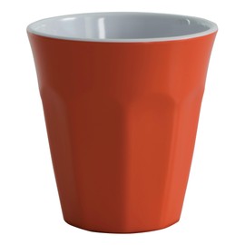Serroni Café Two-Tone Melamine Cup, 260 ml, Orange
